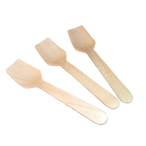 TrueBio Wood Cutlery Ice Cream Spoon